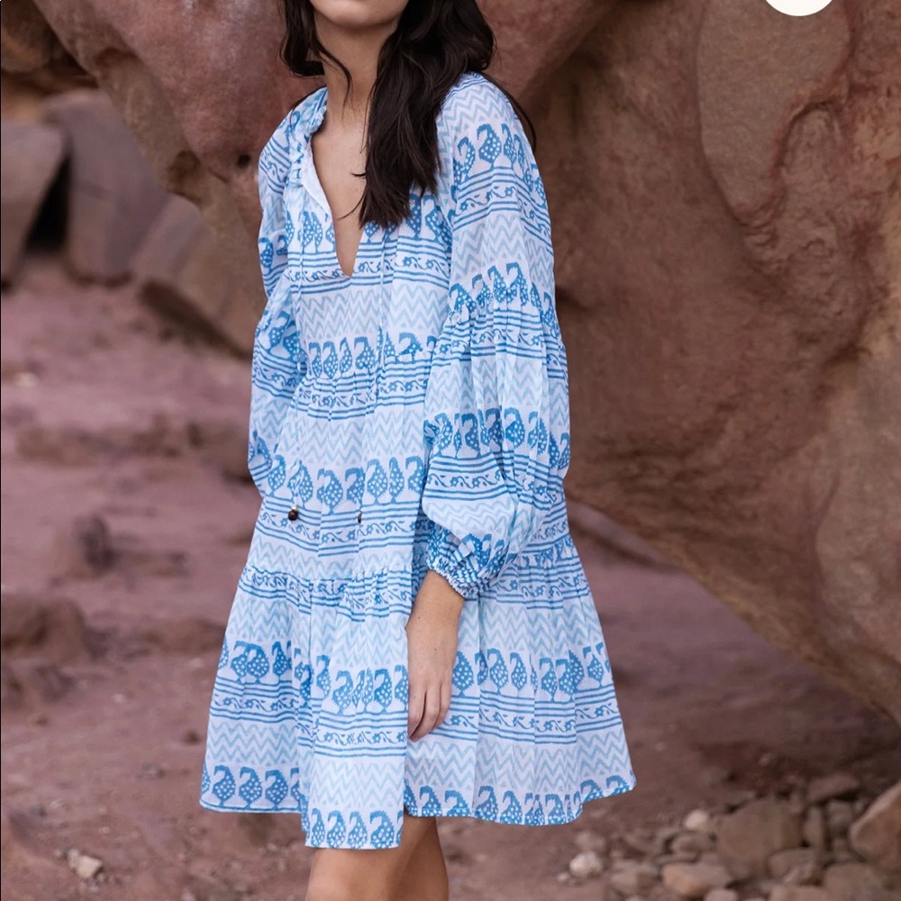 NWT Oliphant Babylon blue dress XS